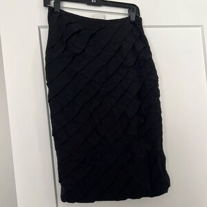 NWT Féraud silk pleated midi skirt